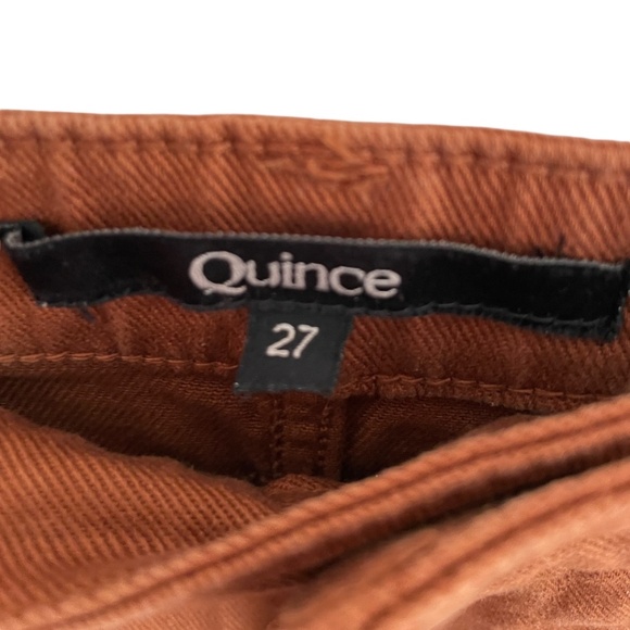 Organic Stretch Cotton Pants Size 27  Twill Wide-Leg Crop Pant - Picture 5 of 5